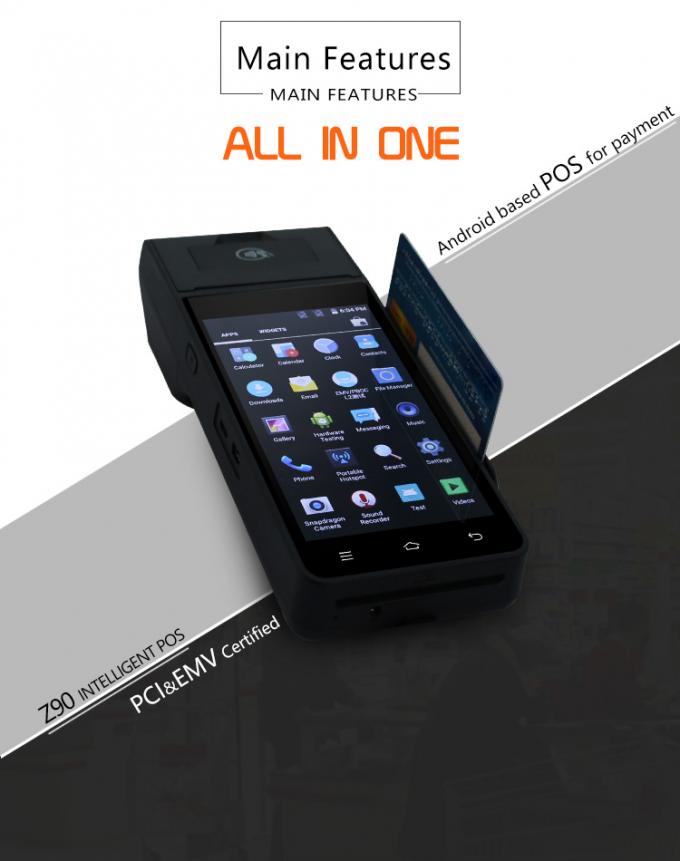 Capacitive Touch Screen Android Handheld Terminal For Mobile Payment